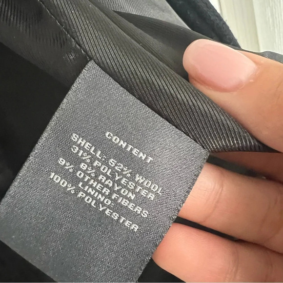 Vince Camuto Black Pea Coat size S - Picture 8 of 12